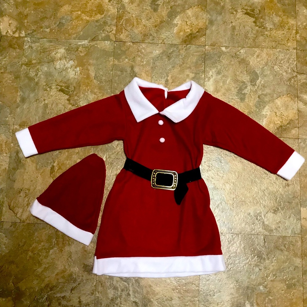 Kids Girls Christmas Dress Hat and Belt!